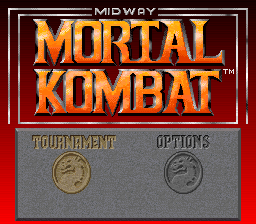Mortal Kombat - Shinken Kourin Densetsu (Japan) Title Screen